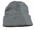 Grey Plain Beanie - Unisex Warm Winter Knit Hat (One Size)