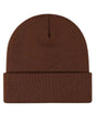 Plain Brown Beanie - Unisex Warm Winter Knit Hat (One Size)