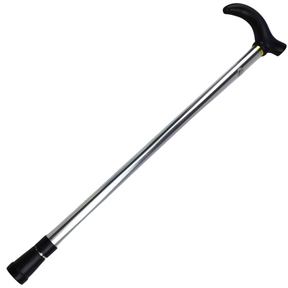 Silver Metal Walking Stick - Extendable & Adjustable Lightweight Travel Cane