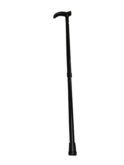 Metal WALKING STICK Travel Extendable Pole Compact Adjustable Lightweight - Red