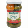 280g Polan Pickled Cucumbers Gherkins Cornichons in Vinegar in Glass Jar - Product of Poland