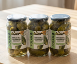 3x 860g (2.58kg) Polan Pickled Dill Cucumbers Sweet & Sour in Glass Jar - Product of Poland