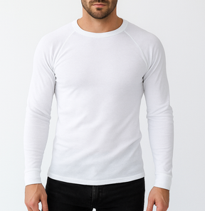 Sherpa Mens Long Sleeve Polypro Thermal Baselayer Top in White