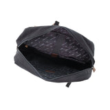 POLICE Messenger Backpack Bag with Laptop Computer Sleeve in Black