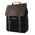 POLICE Messenger Backpack Bag with Laptop Computer Sleeve in Black