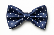 Formalaties Luxury Satin Polka Dot Bow Tie in Navy/White