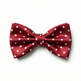 Formalaties Luxury Satin Polka Dot Bow Tie in Red/White