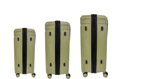 FUTURA 3pcs Set Luggage Trolley Suitcases Travel Bags 20/24/28" - Olive