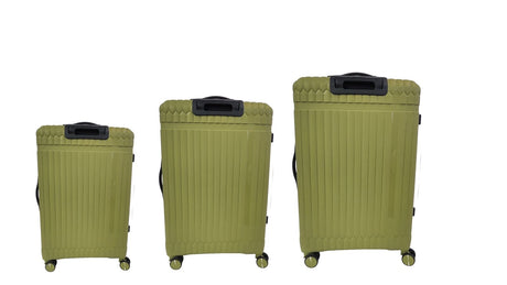 FUTURA 3pcs Trolley Suitcase Set 20/24/28" - Olive (Travel Luggage Bags)