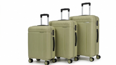 FUTURA 3pcs Set Luggage Trolley Suitcases Travel Bags 20/24/28" - Olive