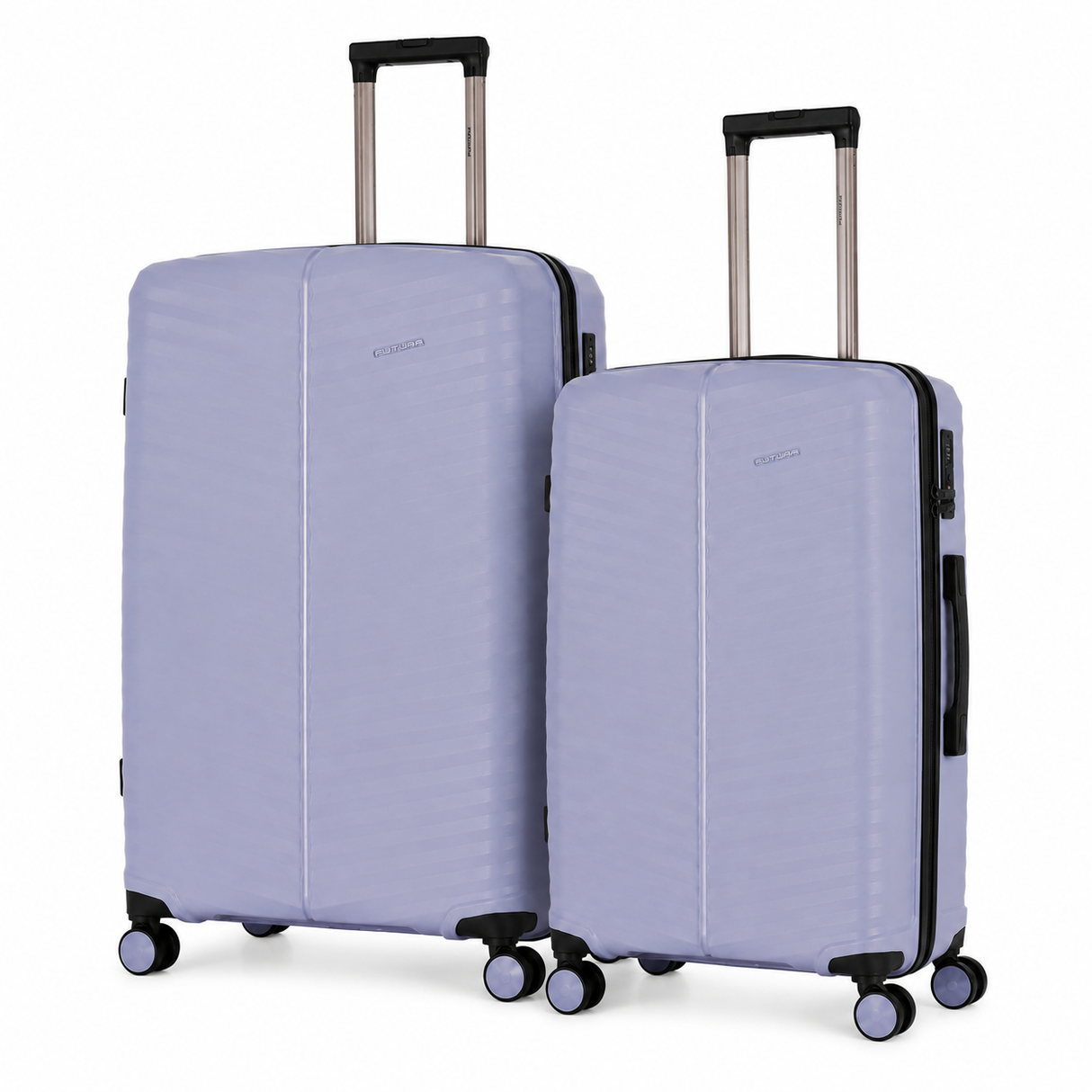 Futura Set of 2 Trolley Luggage Suitcases 27/31" Travel in Blue Granite (Medium & Large)