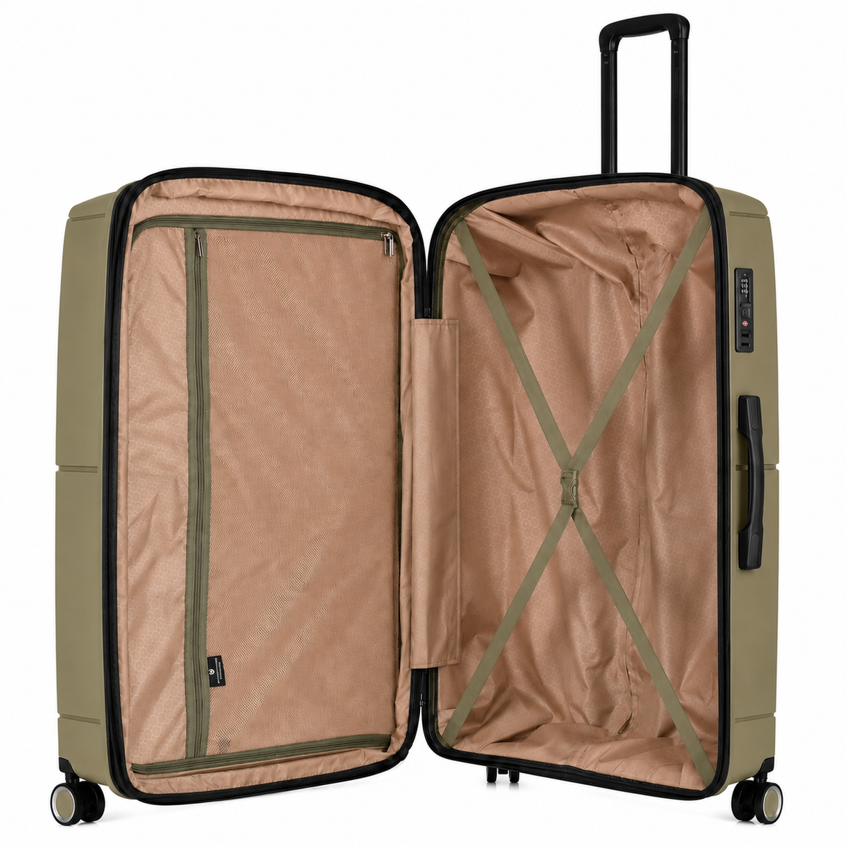 Futura Set of 2 Trolley Travel Luggage Suitcases 28/32" Travel in Pistachio (Medium & Large)