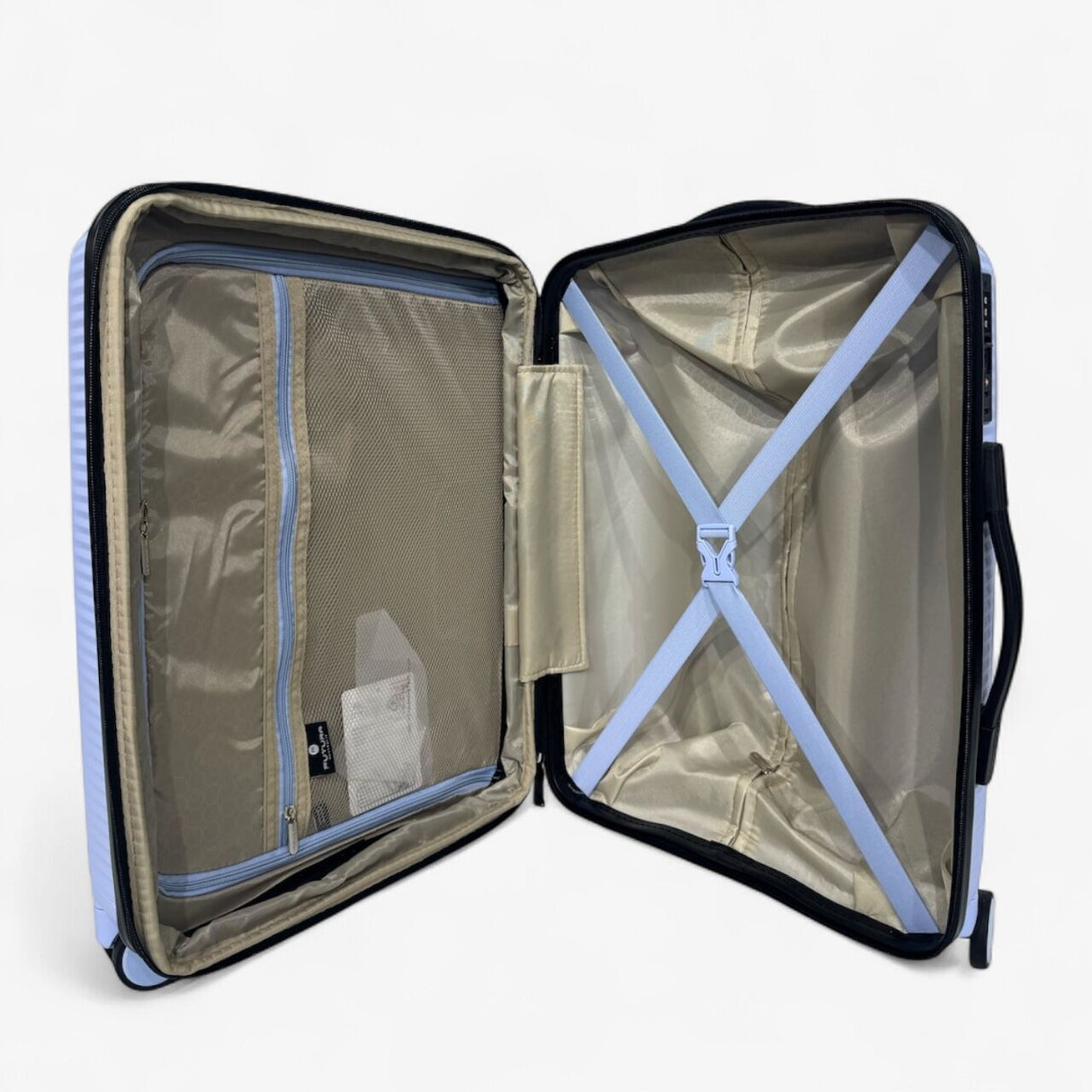 FUTURA Hardshell 3-Piece Luggage Bag Set Travel Suitcase w/ TSA Locks in Pastel Blue