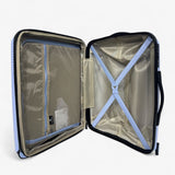 FUTURA Hardshell 3-Piece Luggage Bag Set Travel Suitcase w/ TSA Locks in Pastel Blue