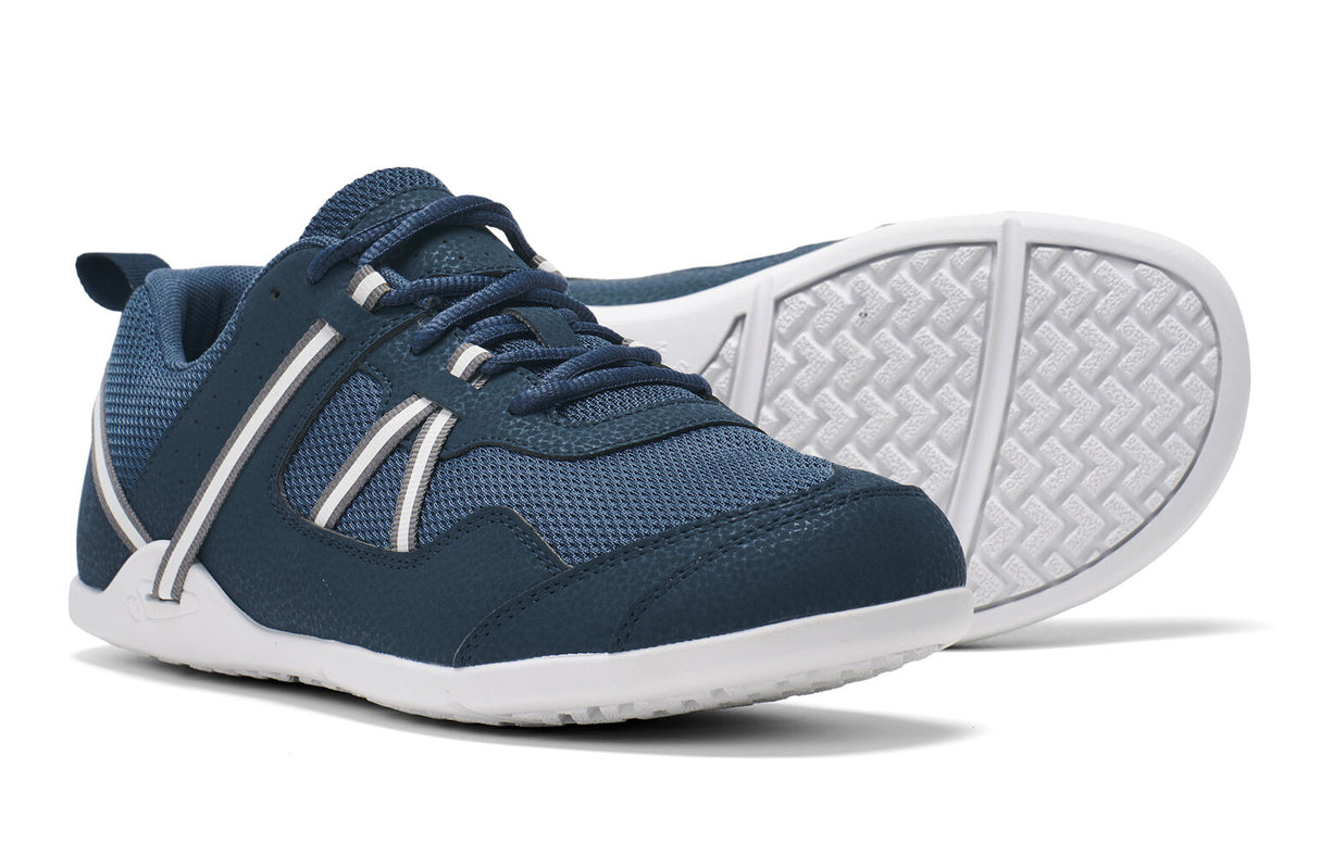 Xero Mens Prio Vintage Lightweight Barefoot Shoes - Indigo (Zero Drop Sneakers)
