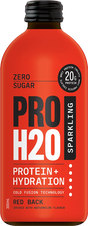 PRO H20 Sparkling Water 20g Protein Hydration Drink Zero Sugar - Red Back