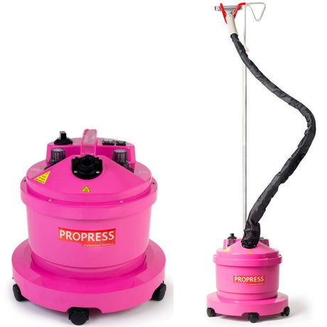 PROPRESS Garment Steamer PRO580 - Pink (Heavy Duty Professional Clothes Ironing)