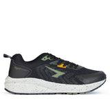Sfida Prota Mens Lace Up Knit Runners - Black/Khaki (Running Shoes/Sneakers) - BLACK/KHAKI