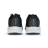 Sfida Prota Mens Lace Up Knit Runners - Black/Khaki (Running Shoes/Sneakers)