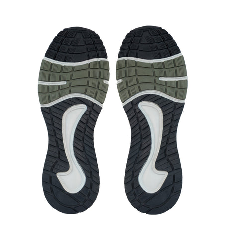 Sfida Prota Mens Lace Up Knit Runners - Black/Khaki (Running Shoes/Sneakers)