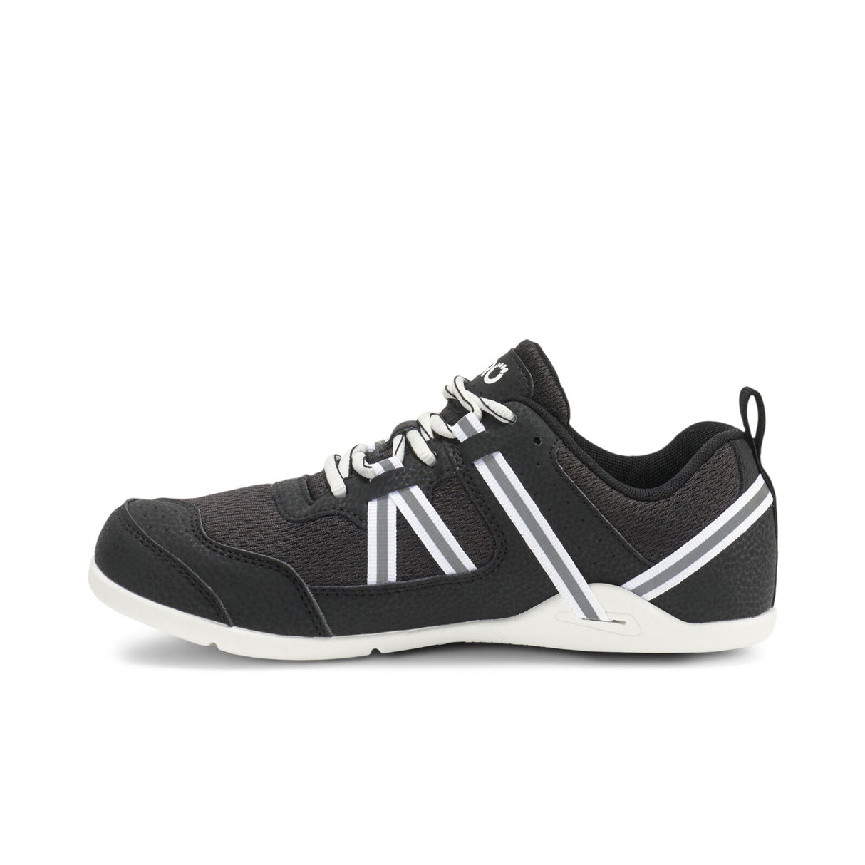 Xero Womens Prio Vintage Lightweight Barefoot Shoes - Black/White (Zero Drop Sneakers)