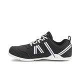 Xero Womens Prio Vintage Lightweight Barefoot Shoes - Black/White (Zero Drop Sneakers)