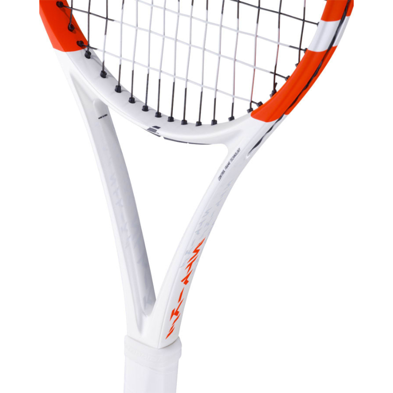 Babolat Pure Strike Lite Strung Tennis Racquet in White/Red (Fully Strung)
