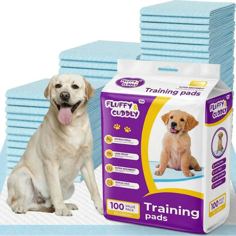 100 Puppy Pet Dog Indoor Cat Toilet Training Pads Super Absorbent 60x60cm