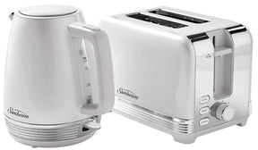 Sunbeam The Chic Collection Breakfast Pack Up White & Polished Stainless Steel - PUM3510WH