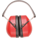 Portwest PW41 Super Ear Protector Adjustable Defenders Lightweight Safety PPE in Red/Black