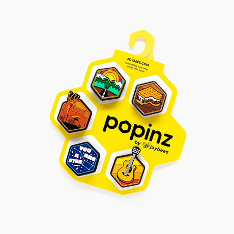 Joybees Popinz 5 Pack Shoe Charms Outdoor Adventure Theme in Camp Collection
