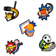 Joybees Popinz 5 Pack Shoe Charms Basketball Football Soccer Baseball Hockey in Sports Collection