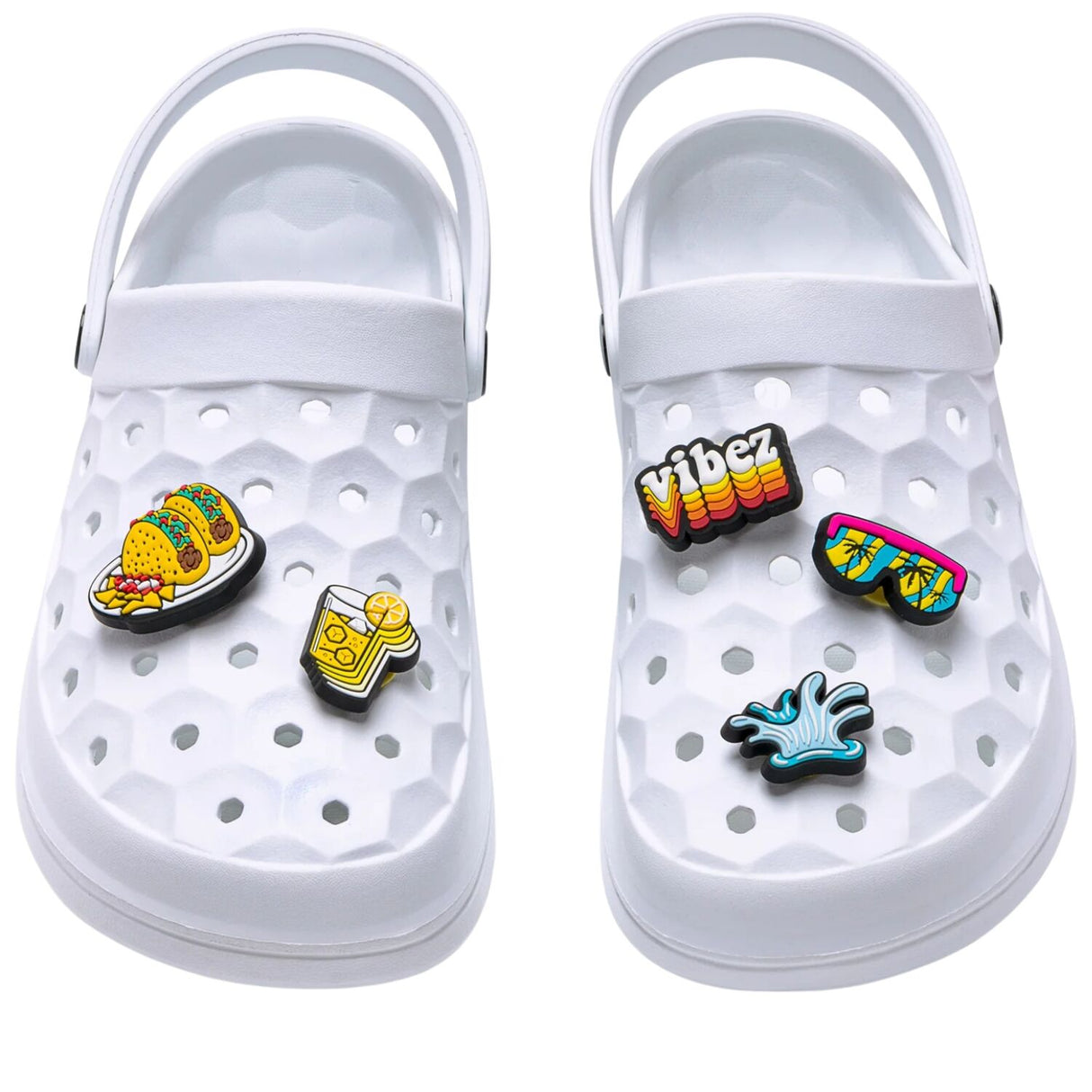 Joybees Popinz 5 Pack Shoe Charms Summer Vibes Beach Pool Party Set in Summa Time