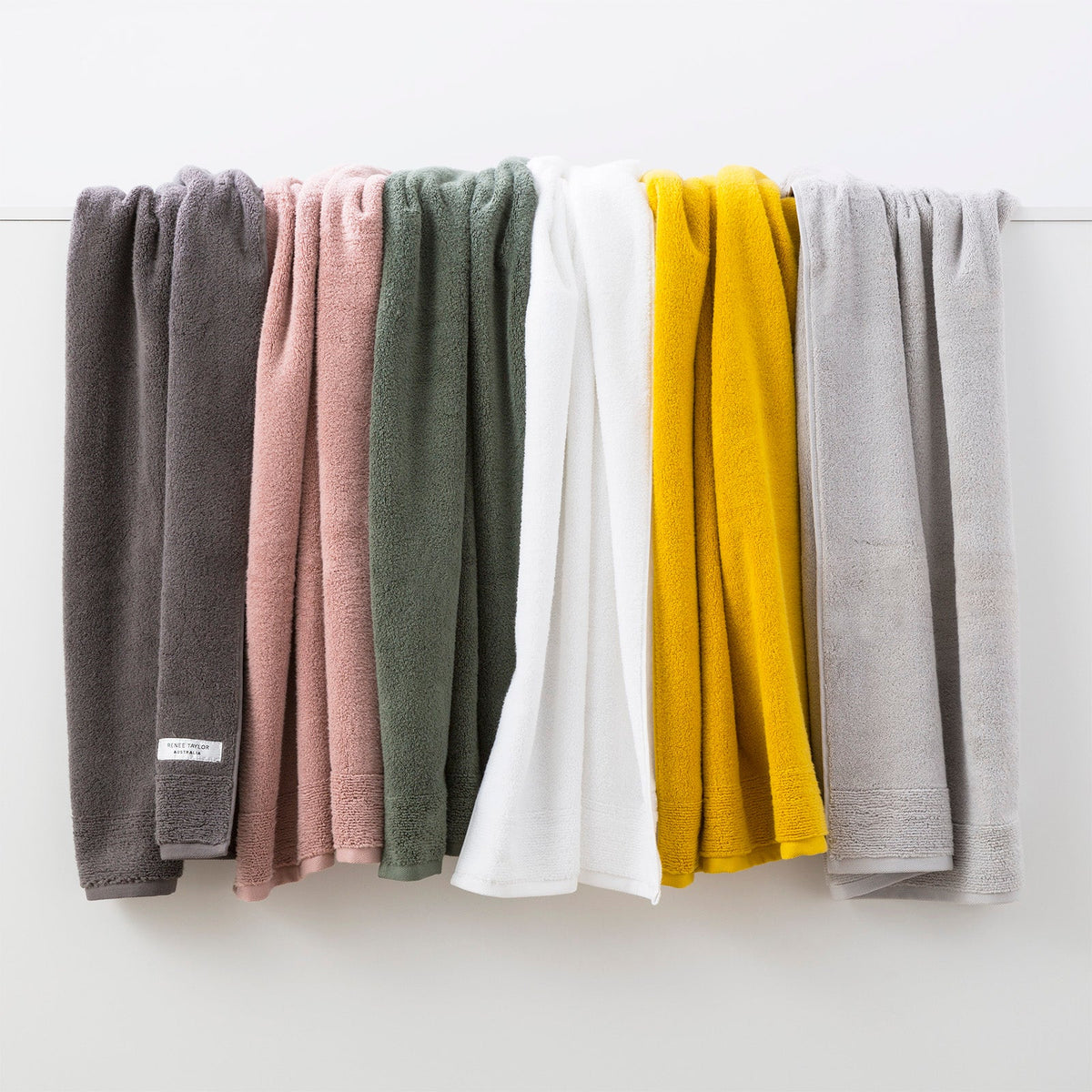 Renee Taylor Aireys 650 GSM Zero Twist Cotton Towels - Snow (Bath, Hand & Face Towel/Bath Sheet & Bath Mat)