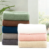 Renee Taylor Cobblestone 650 GSM Ribbed Cotton Towels - Toffee (Bath, Hand & Face Towel/Bath Sheet & Bath Mat)