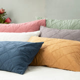 Renee Taylor Attwood Stonewashed Cotton Quilted Coverlet Set - Dove (OEKO-TEX Certified Bedspread)