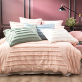 Renee Taylor Classic Vintage Washed Tufted Cotton Quilt Cover Set - Sage (OEKO-TEX Certified)