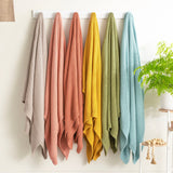 Renee Taylor Kids Moss Seed Stitch Knit Cotton Decorative Throw Blanket - Rose (130 x 170cm)