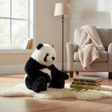 Bocchetta Ty 34cm Panda Bear Cub Plush Toy (Realistic Stuffed Animal Wildlife Gift)