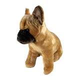 Bocchetta Paris 30cm Sitting French Bulldog Plush Toy - Brown (Realistic Stuffed Animal Dog Gift)