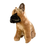 Bocchetta Paris 30cm Sitting French Bulldog Plush Toy - Brown (Realistic Stuffed Animal Dog Gift)