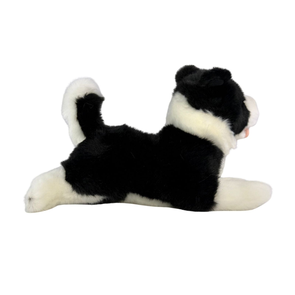 Bocchetta Patch 28cm Floppy Border Collie Puppy Plush Toy - Black/White (Realistic Stuffed Animal Dog Gift)