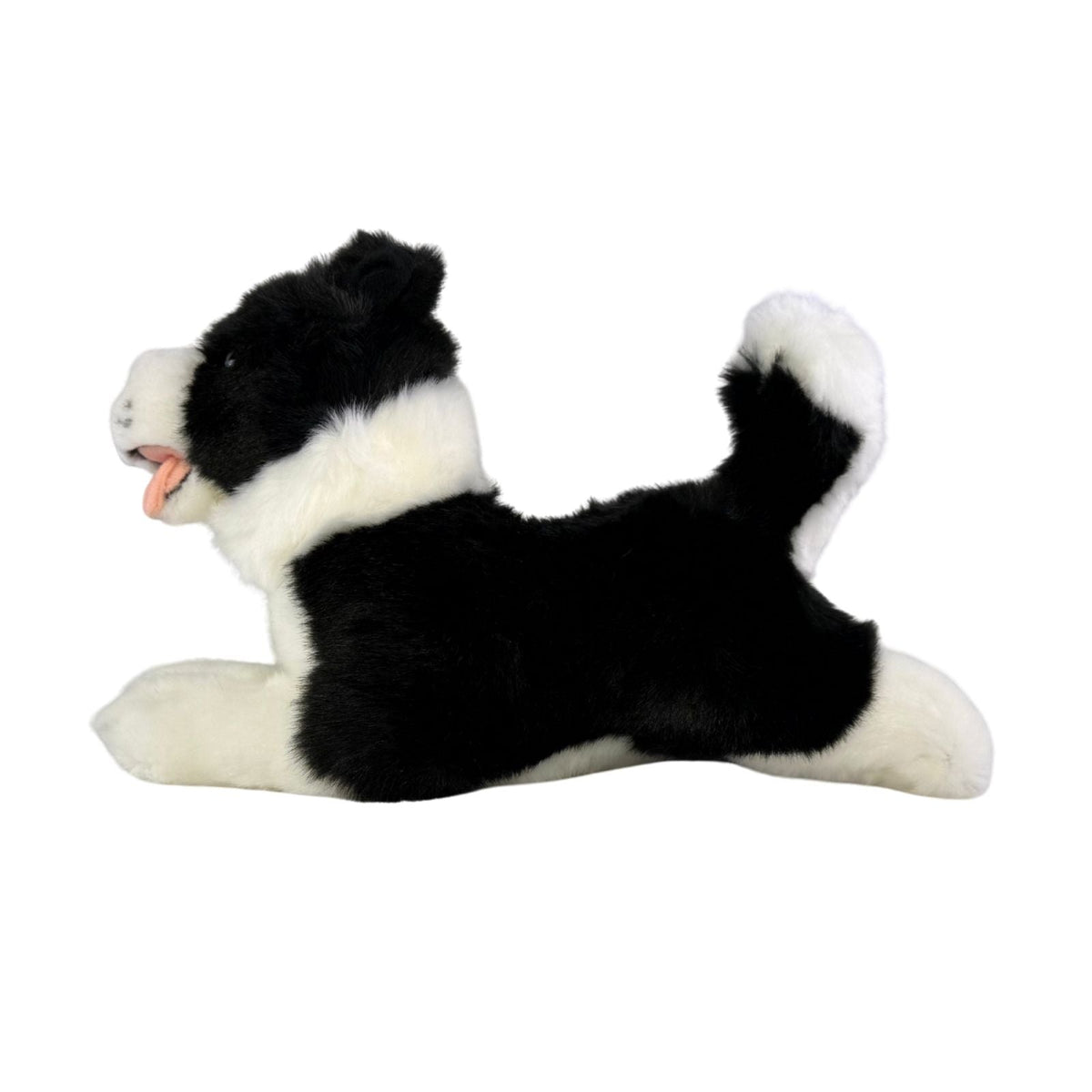 Bocchetta Patch 28cm Floppy Border Collie Puppy Plush Toy - Black/White (Realistic Stuffed Animal Dog Gift)