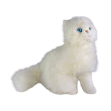 Bocchetta Pearl 34cm Sitting Persian Cat Plush Toy - White (Realistic Stuffed Animal Cat Gift)