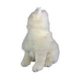 Bocchetta Pearl 34cm Sitting Persian Cat Plush Toy - White (Realistic Stuffed Animal Cat Gift)