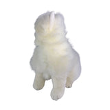Bocchetta Pearl 34cm Sitting Persian Cat Plush Toy - White (Realistic Stuffed Animal Cat Gift)