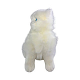 Bocchetta Pearl 34cm Sitting Persian Cat Plush Toy - White (Realistic Stuffed Animal Cat Gift)
