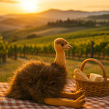 Bocchetta Penny 25cm Sitting Emu Plush Toy (Australian Stuffed Animal Souvenir Gift)