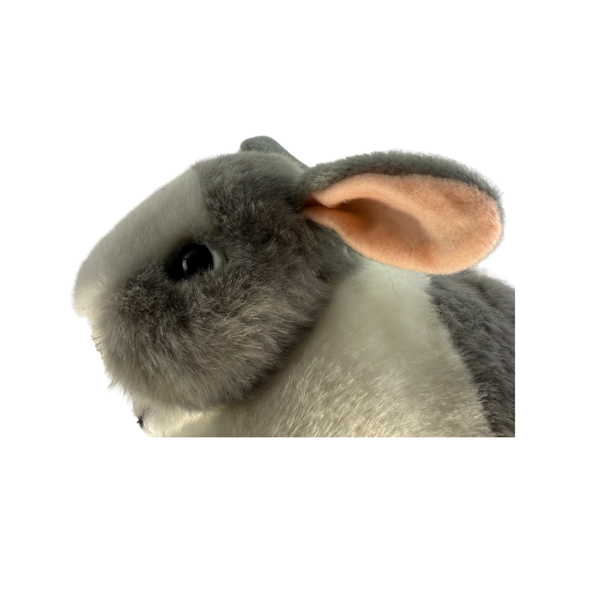 Bocchetta Peter 25cm Standing Bunny Rabbit Plush Toy - Grey/White (Realistic Stuffed Animal Easter Gift)