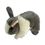 Bocchetta Peter 25cm Standing Bunny Rabbit Plush Toy - Grey/White (Realistic Stuffed Animal Easter Gift)